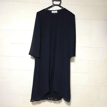 Belle Current 네이비 롱 드레스