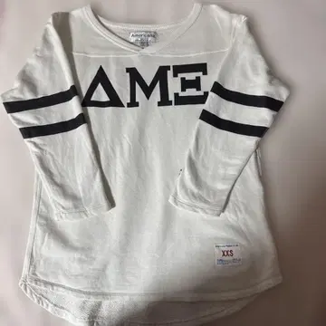 Americana 화이트 긴팔 T셔츠 XXS