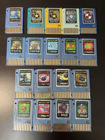 록맨 에그제 배틀칩 18장 묶음