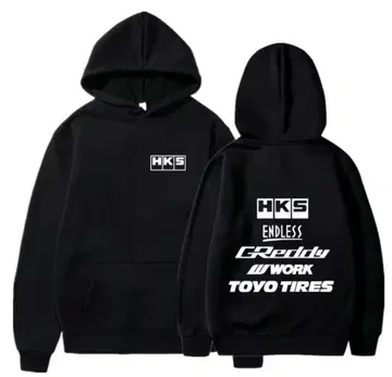 HKS 로고 디자인 후드티 XL 사이즈 드리프트