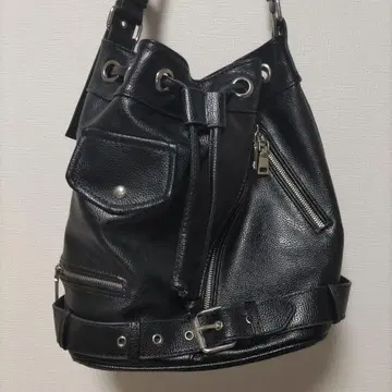 라이더스 복조리 숄더백 원숄더 블랙 검정 펑크 스타일 y2k