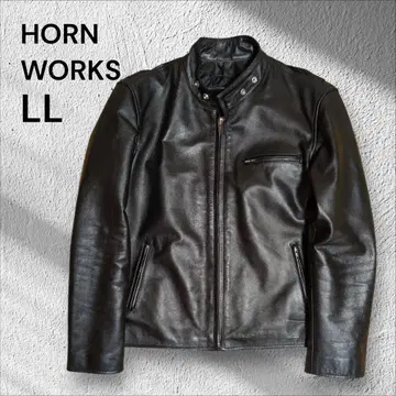 HORN WORKS 싱글 라이더 자켓 LL 사이즈 블랙