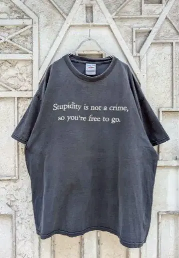 'MESSAGE' print tee / made in USA