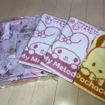 My Melody & 포차코 타월 보관 케이스 3종