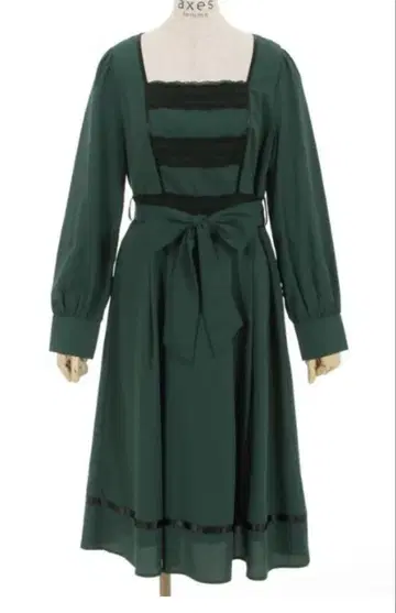 [ 새상품급 ] axesfemme 파르티시온 레이스 원피스 그린