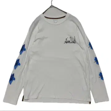 폴 스미스 새상품급 Monarch 롱 T셔츠 L 장미 화이트 로고