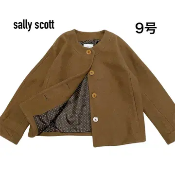 [ 새상품급 ] 샐리 스콧 울 알파카 모헤어 노카라 코트 9호 카멜