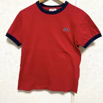 EVISU 에비수 빨간색 T셔츠 사이즈 38