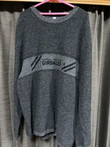 GIRBAUD 그레이 니트 스웨터