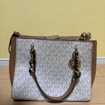 Michael Kors 숄더백 화이트/브라운