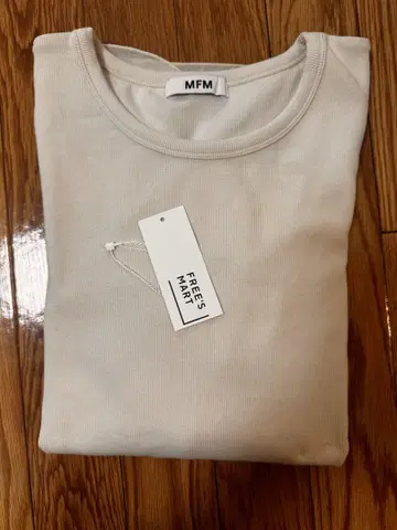 MFM 베이지 긴팔 T셔츠 프리 사이즈
