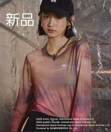 새상품 PAGEBOY [NASA] 모듬 시어 롱 슬리브