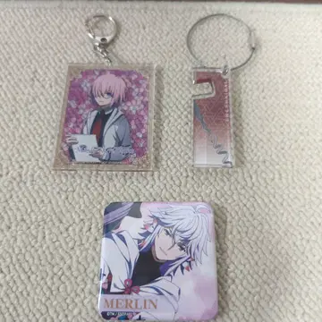 Fate/Grand Order 아크릴 키링 캔 배지 3종 세트
