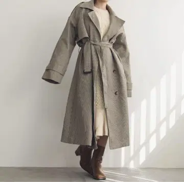le.ema marron check coat LE.EMA