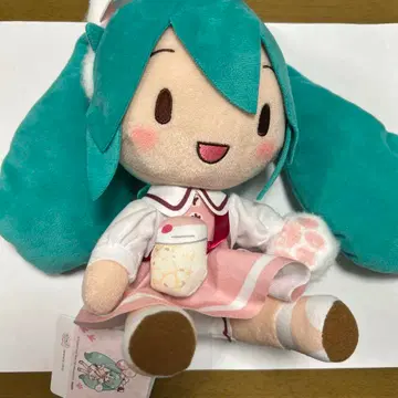 하츠네 미쿠 후와푸치 M 봉제 인형 외출 시리즈 테마파크 Ver.