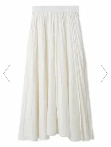 [ Mila Owen ] 볼륨 개더 맥시 스커트 WHT