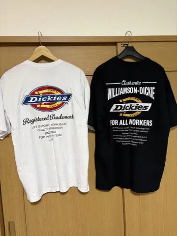Dickies T셔츠 2장 세트 L 사이즈