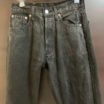 리바이스 501 블랙 데님 W28 L32