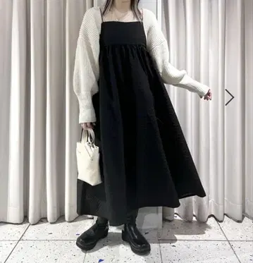 LOWRYS FARM 스팽글 볼레로 LS 아이보리