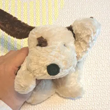nao's staff 시나다 강아지 봉제 인형 크림색과 브라운 시나다