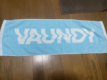 VAUNDY 로고 자카드 타월 스카이블루