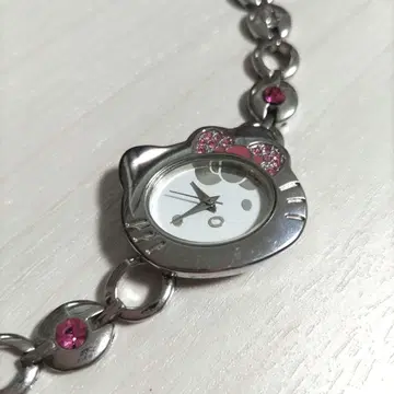 키티 손목시계 팔찌 실버