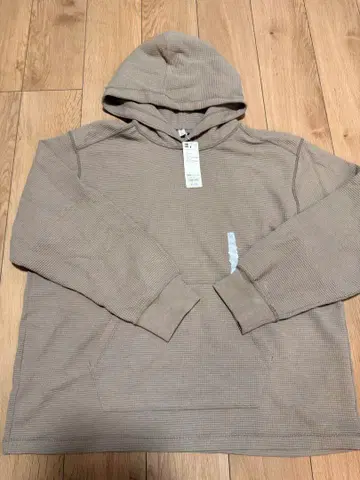 GU 헤비 와플 후드티 XXL 브라운