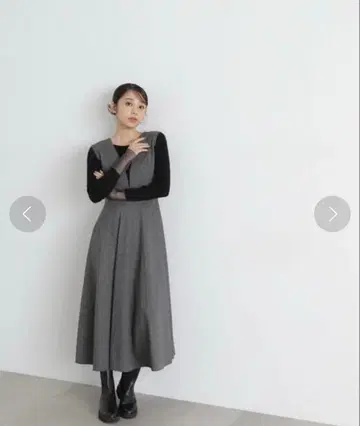 NATURAL BEAUTY BASIC V넥 플레어 점프수트