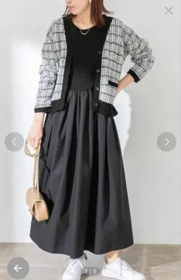 SONNYLABEL 블랙 롱 드레스