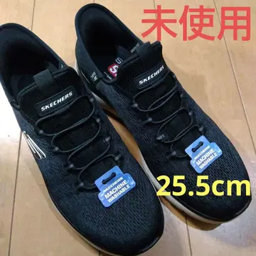 미사용 새상품 SKECHERS Slip-in 블랙 스니커즈 남성용 운동