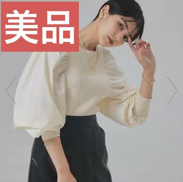 루즈비프 패브릭 슬리브 풀오버 니트 스웨터 도킹
