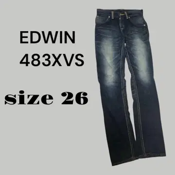EDWIN 483XVS 데님 팬츠 사이즈 26