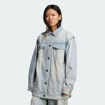 adidas 스트라이프 데님 자켓