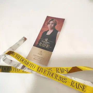 도모토 코이치 RAISE 솔로 콘서트 은색 테이프 티켓