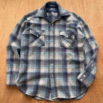 70s PENDLETON 울 웨스턴 보드 셔츠 빈티지 USA제