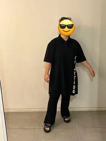 여성용 골프웨어 원피스 블랙 3XL