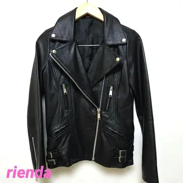 새상품급 리엔다 rienda 더블 라이더 자켓 램 가죽 블랙