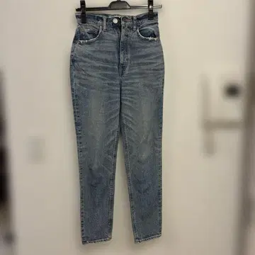 MOUSSY 스트레이트 데님 라이트 블루