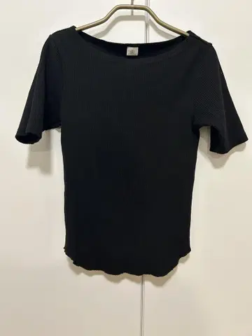 KBF illi RIB 보트넥 T셔츠 블랙