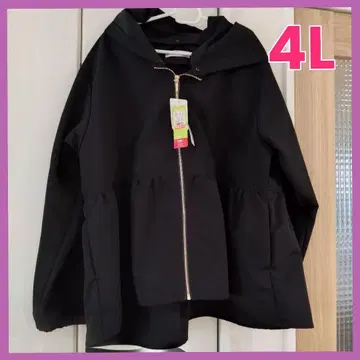 [택 포함 새상품] 시마무라 hina 후드 부착 자켓 4L 블랙 맘파