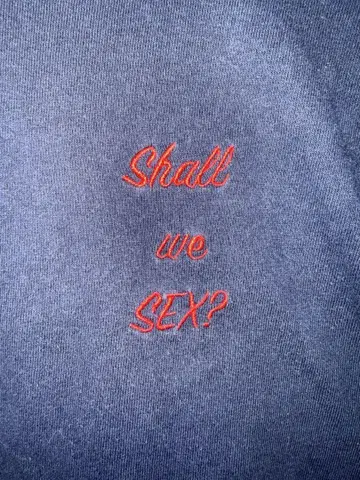 Shall we SEX? 네이비 T셔츠