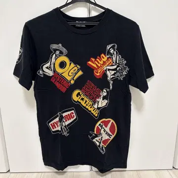 HYSTERIC GLAMOUR 블랙 T셔츠 S사이즈