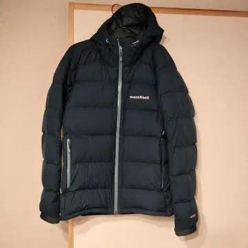 mont-bell 다운 자켓 네이비 후드 부착