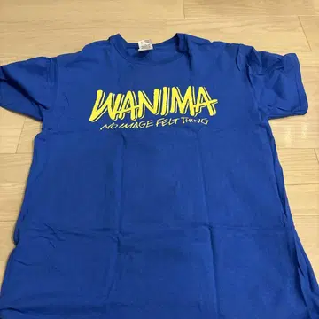 WANIMA T셔츠 파란색