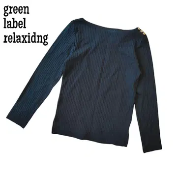 green label relaxidng 보트넥 풀오버 네이비