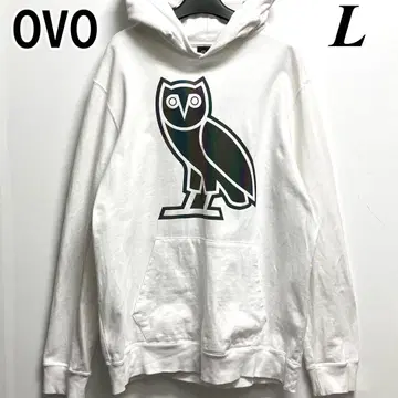 October's Very Own 레인보우 빛깔 올빼미 후드티 L OVO