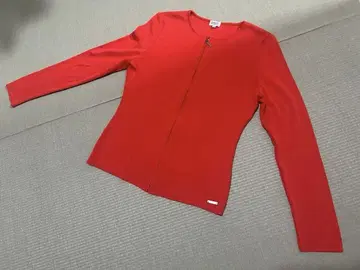 FOXEY boutique 레드 가디건 40 집업