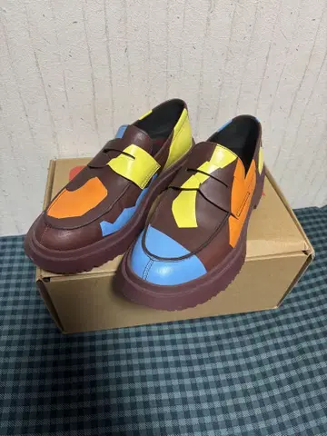 캠퍼 로퍼 가죽 신발