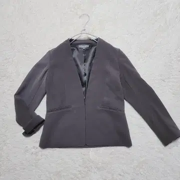 유나이티드 애로우즈 노카라 자켓 그레이 M 스트레치