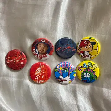 [ 캔뱃지 ] 히로시마 도요카프 캔뱃지 7개 세트 묶음 판매